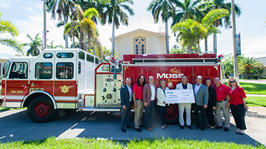 Moss Foundation check presentation