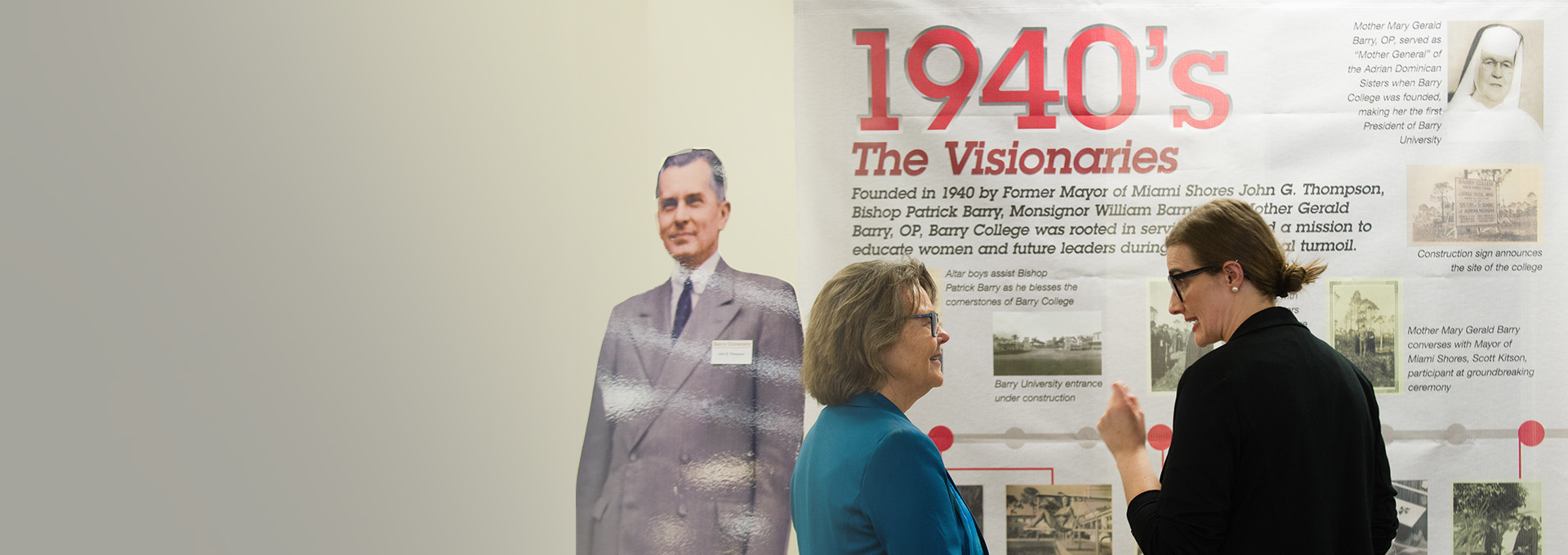 “85 Years of Barry” Library Exhibit & Dessert Reception